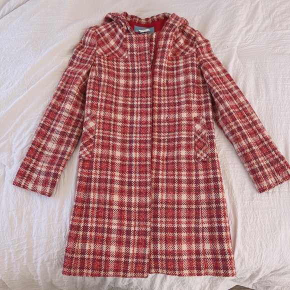 red houndstooth jacket coat - Picture 1 of 4